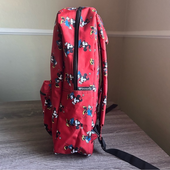 Disney x Loungefly Minnie Mouse Red Backpack - Picture 4 of 6